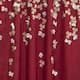 Lush Decor Red Faux Silk 84-inch Flower Drop Single Curtain Panel - 84 Inches