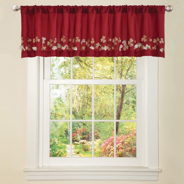 lush decor flower drops window pane