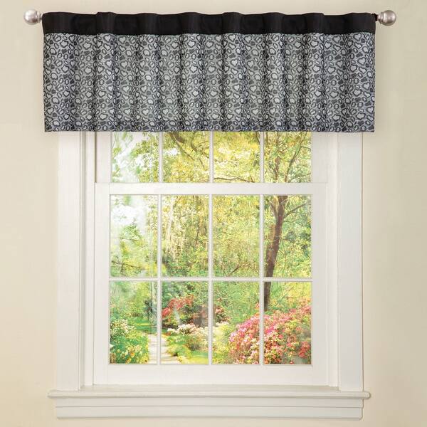 Shop Lush Decor Black Faux Silk Leopard Window Valance Free