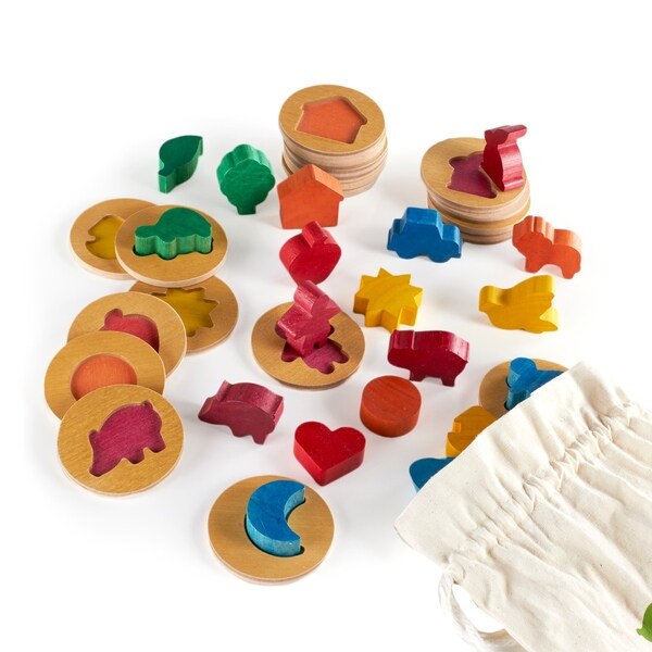 Guidecraft 3D Feel and Find World Icons Game - MultiColor