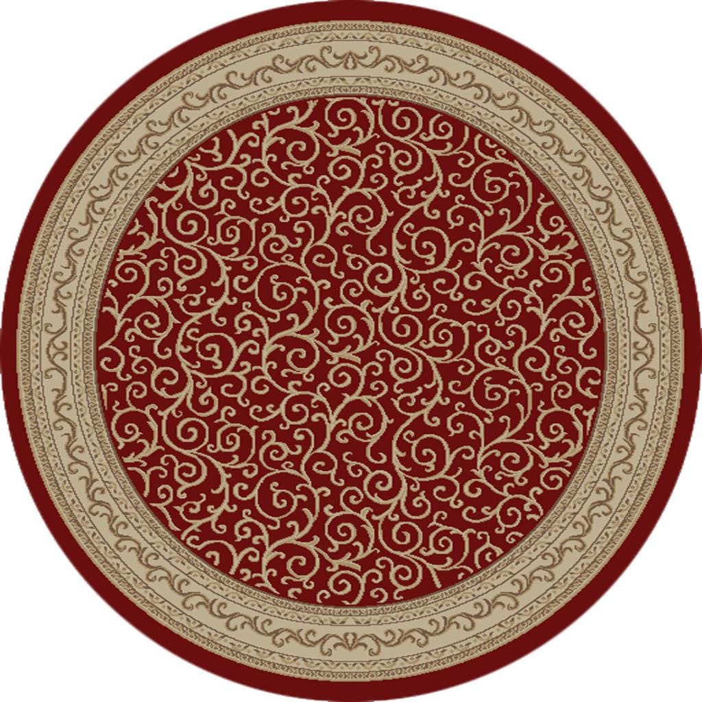 Soho Red Oriental Rug (53 Round)