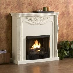 Shop Vienna Ivory Gel Fireplace Free Shipping Today Overstock