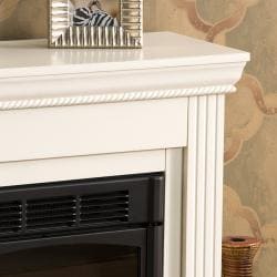 Tillman Ivory Petite Electric Fireplace