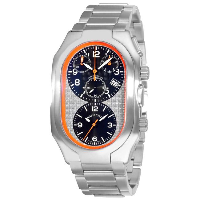 Philip Stein Men's 'Prestige' Titanium Chronograph Watch Free