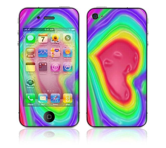 'Valentine's Heart' Apple iPhone 4 Vinyl Skin Cases & Holders