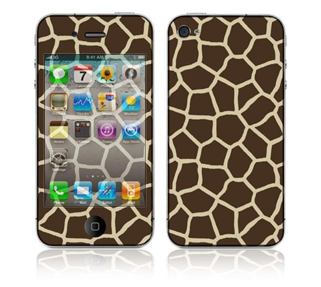 Giraffe Print Apple iPhone 4 Vinyl Skin  