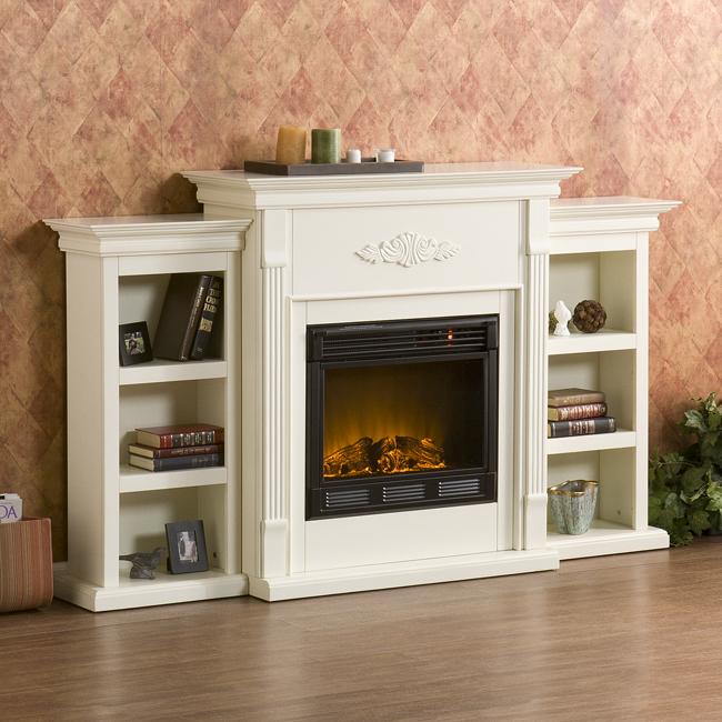 Dublin Ivory Electric Fireplace  