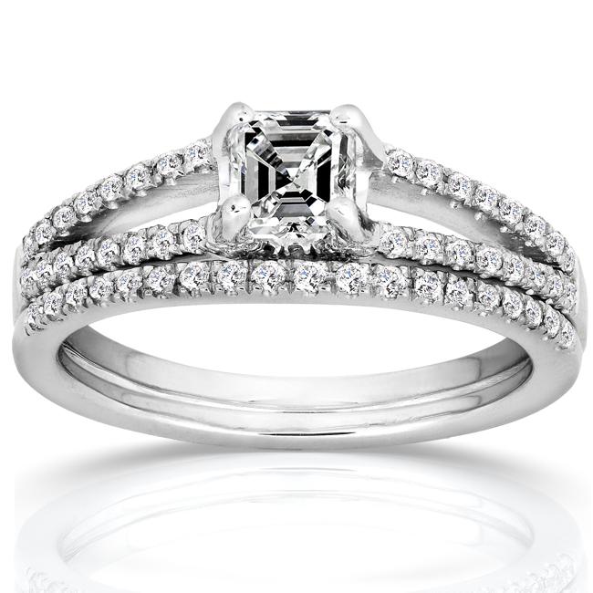   8ct TDW Certified Diamond Bridal Ring Set (G, VS1)  