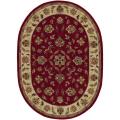Hand-tufted Red/ Ivory Wool Rug (8'x 10') - 8' x 10'/Surplus