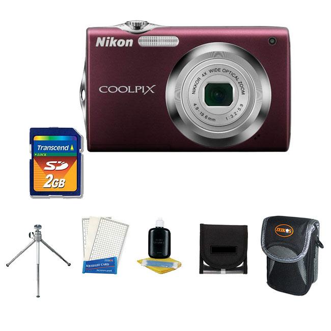 Nikon Coolpix S3000 12 MP Digital Camera and Camera Accessories Kit 