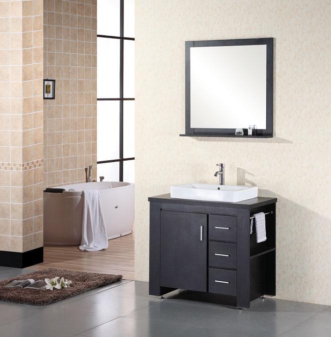 Design Element Franklin 36 inch Espresso Bathroom Vanity Set