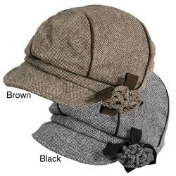 Adi Designs Womens Fleece lined Swirl Tweed Cap