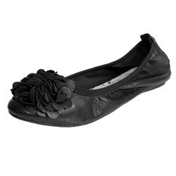 Misbehave by Adi Womens Concrete 3 Flower Ballet Flats