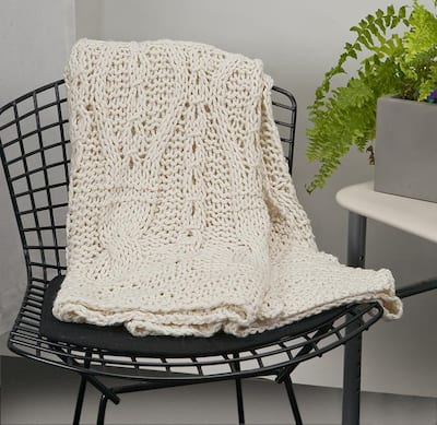 Cable Handknit Throw