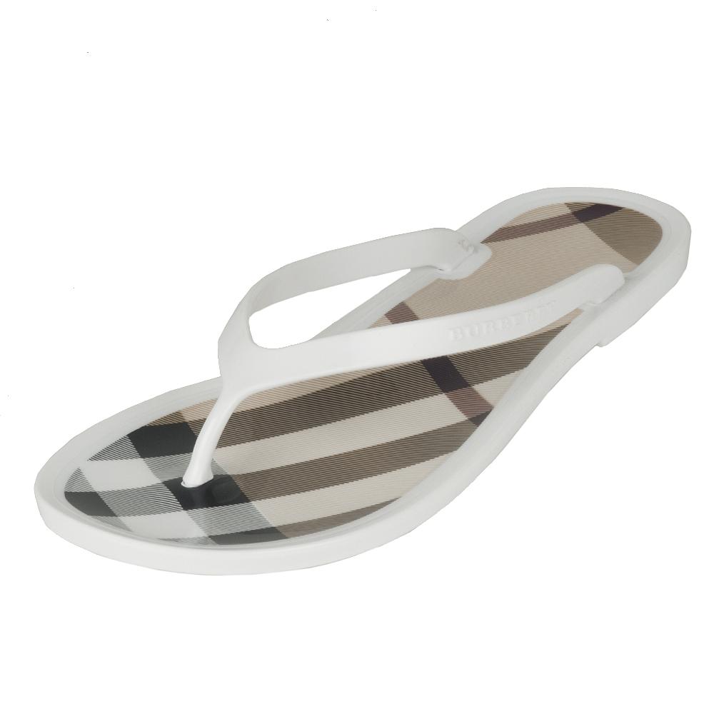 Burberry Womens Logo Flip Flops