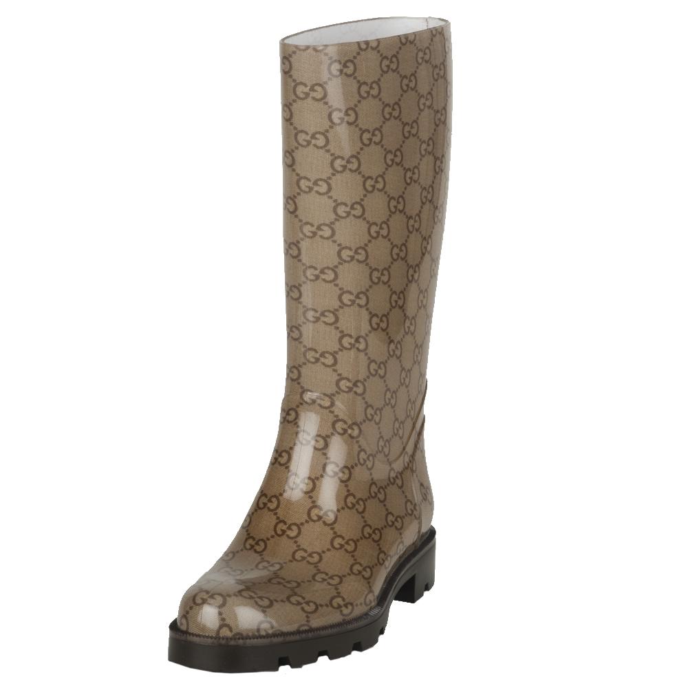 Gucci Womens Logo Rain Boots  