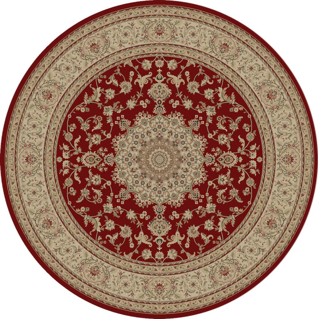 Kingston Red Oriental Rug (53 Round)