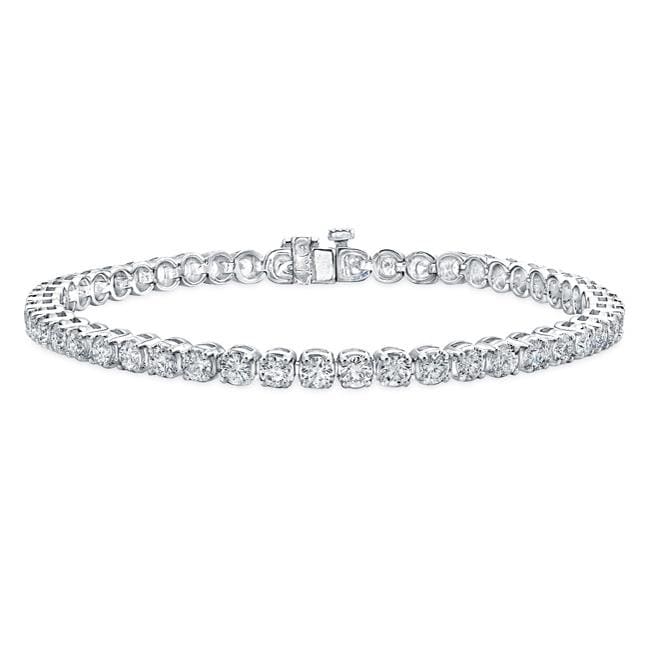 14k White Gold 3ct TDW 4 prong Diamond Tennis Bracelet (G H, SI2) Diamond Bracelets