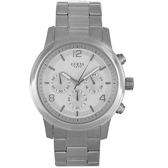 Guess Men's Stainless Steel Chronograph Watch Guess Men's Guess Watches