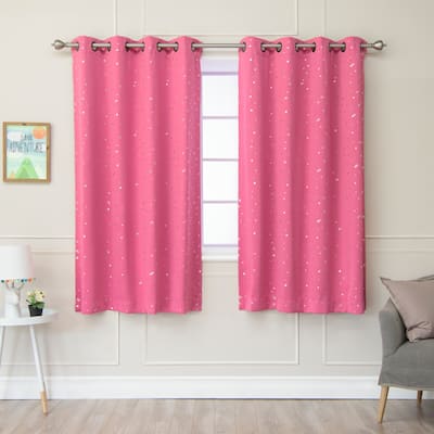 Aurora Home Star Struck 63" Thermal Insulated Blackout Curtain Panel - 52 x 63 - 52 x 63
