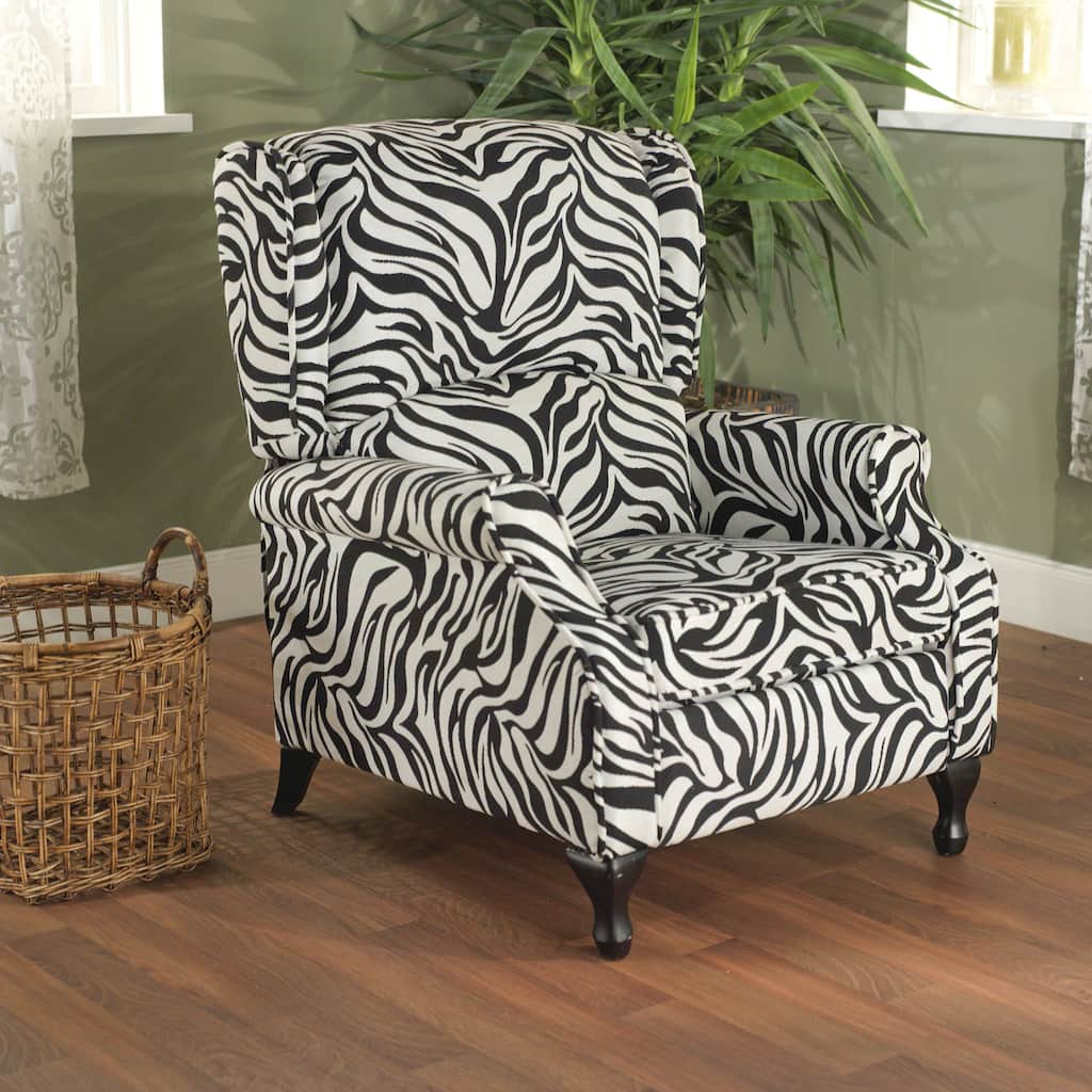 Simple Living Zebra Wing Recliner