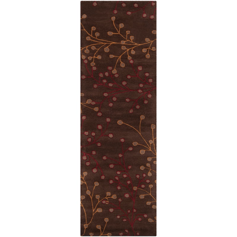 Sakura Handmade Transitional Floral Wool Area Rug