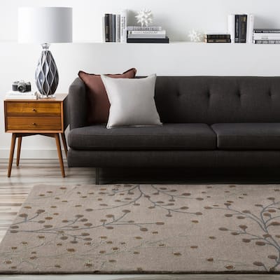 Sakura Handmade Transitional Floral Wool Area Rug