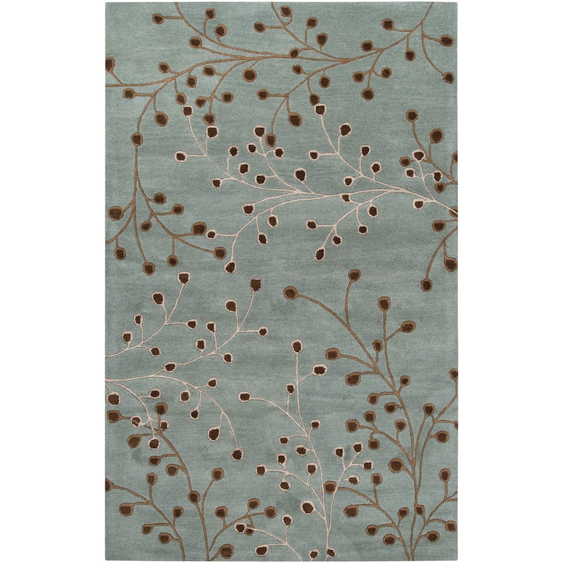 Sakura Handmade Transitional Floral Wool Area Rug