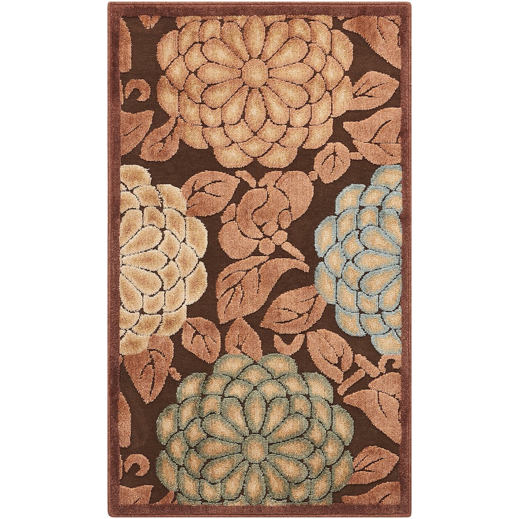 Nourison Graphic Illusions GIL13 Floral Area Rug