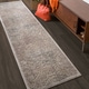preview thumbnail 101 of 141, Nourison Graphic Illusions Vintage Distressed Area Rug 2'3" x 8' Runner - Grey