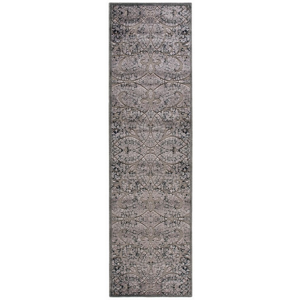 Nourison Graphic Illusions Paisley Multi Grey Rug (23 x 8)