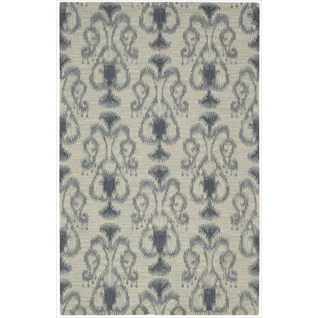 Nourison Hand tufted Siam Silver Rug (56 X 75)