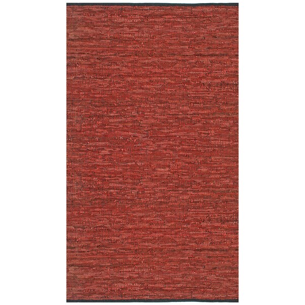 Hand-woven Matador Copper Leather Rug (9' x 12') - 9' x 12'