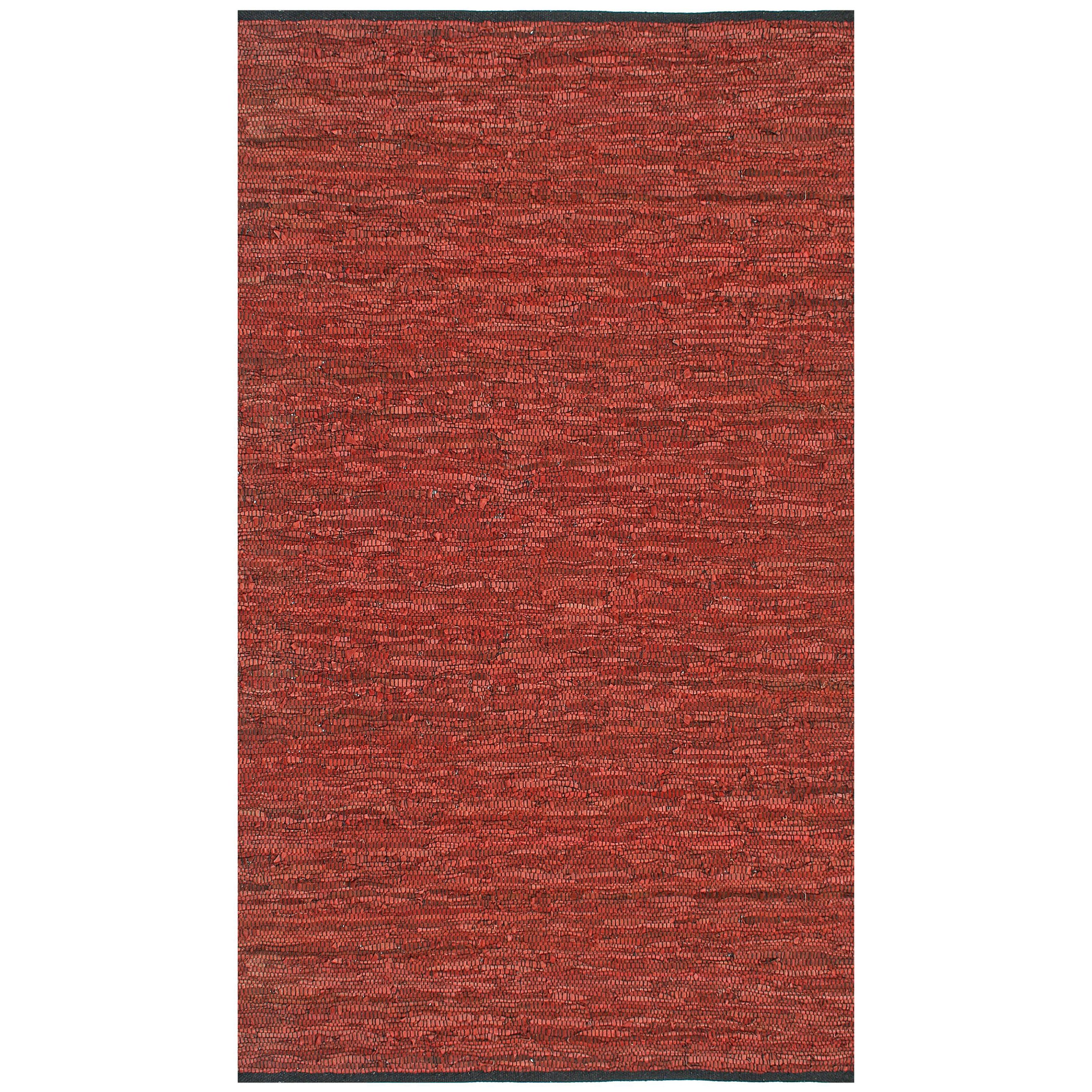 Hand woven Matador Copper Leather Rug (9 x 12) Today $196.99 Sale