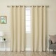 preview thumbnail 6 of 33, Aurora Home Star Struck 84"L Thermal Insulated Blackout Curtain Pair - 52 x 84 Beige