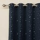preview thumbnail 21 of 33, Aurora Home Star Struck 84"L Thermal Insulated Blackout Curtain Pair - 52 x 84