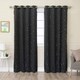 preview thumbnail 4 of 33, Aurora Home Star Struck 84"L Thermal Insulated Blackout Curtain Pair - 52 x 84