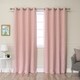preview thumbnail 1 of 33, Aurora Home Star Struck 84"L Thermal Insulated Blackout Curtain Pair - 52 x 84