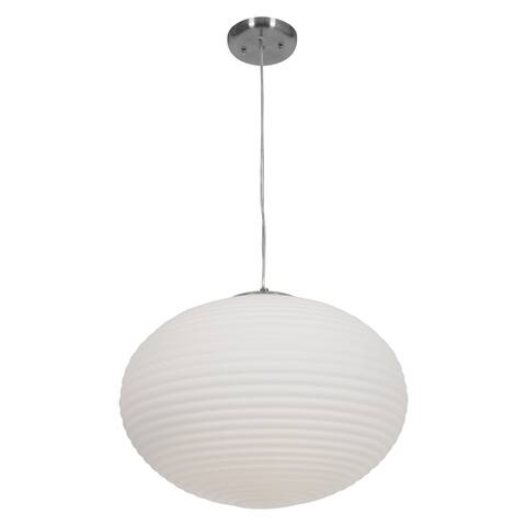 Access Callisto 3-light Brushed Steel Pendant
