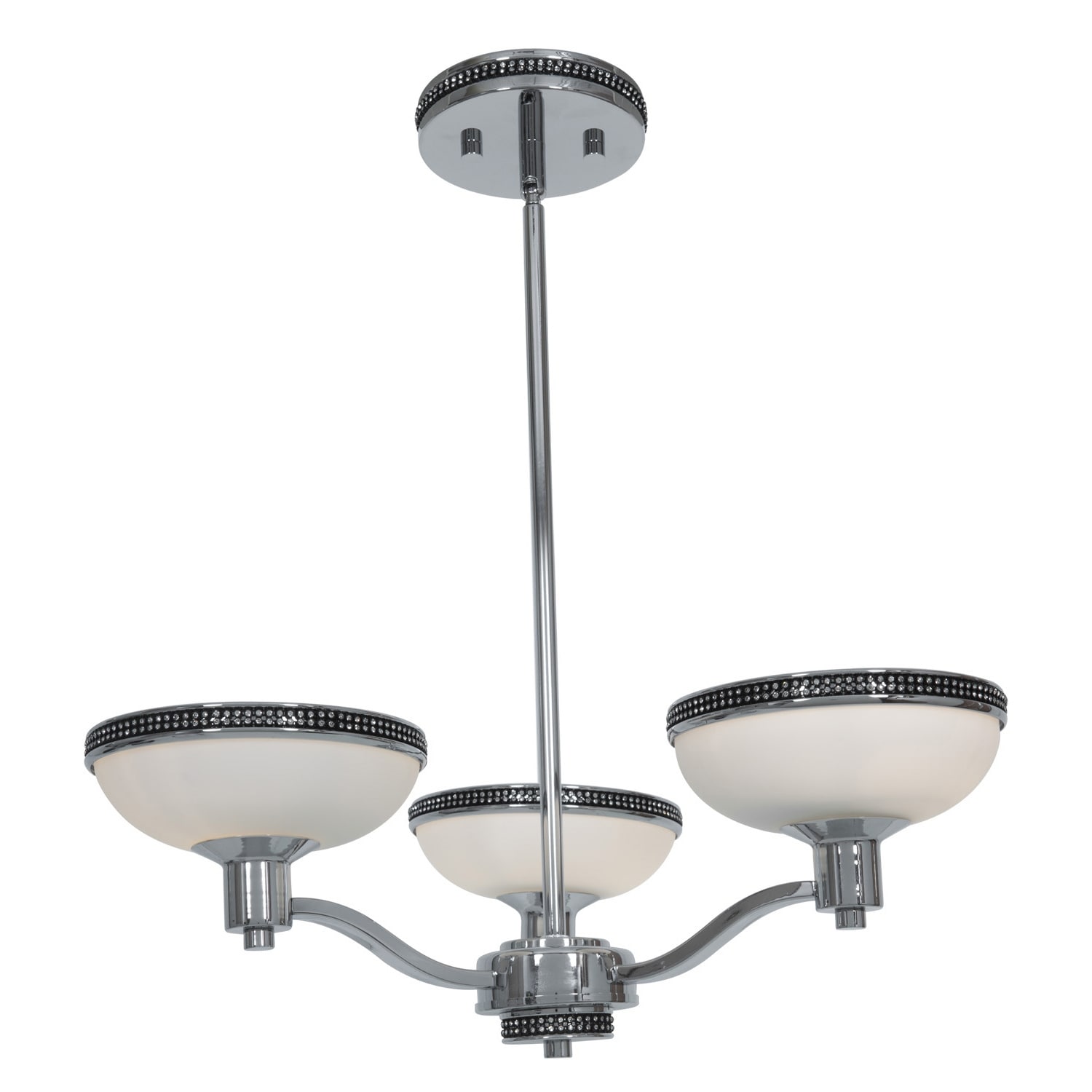 Access Onyx 3 light Chrome Chandelier