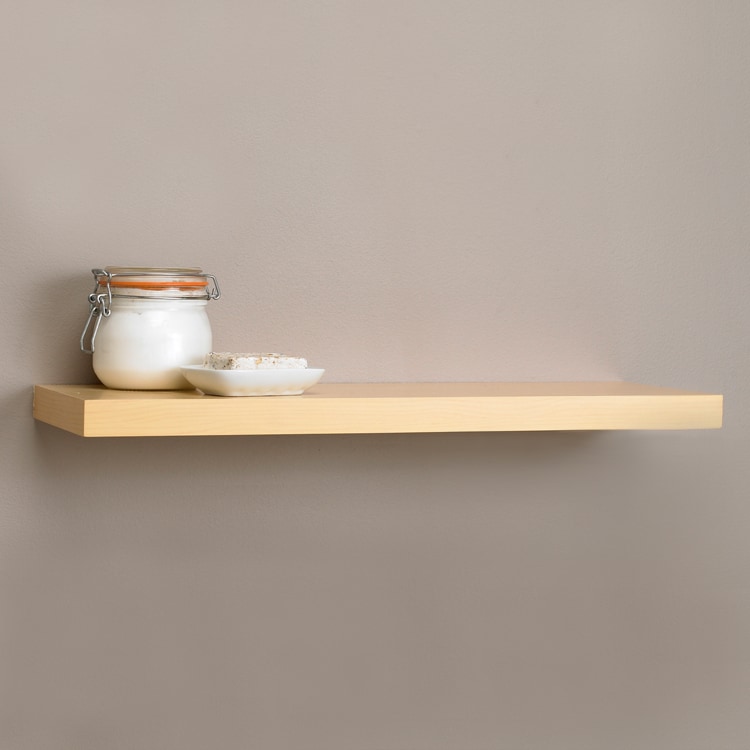 Shop Square Edge 35.4inch Bracketless Shelf Kit with Light Oak Finish