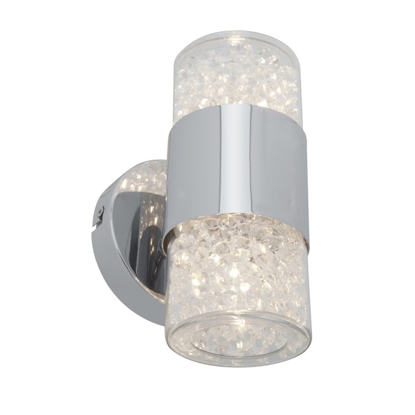 Access Kristal 2-light Chrome Up/Down Wall Sconce