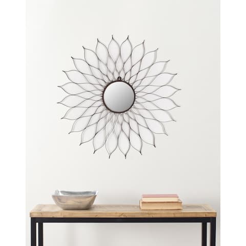 SAFAVIEH Handmade Art Rustic Flower 35-inch Decorative Mirror - 35" x 35" x 0.5"