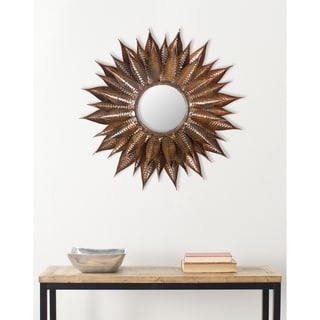 Safavieh Handmade Art Copper Sunburst 27-inch Decorative Mirror - 26.5 