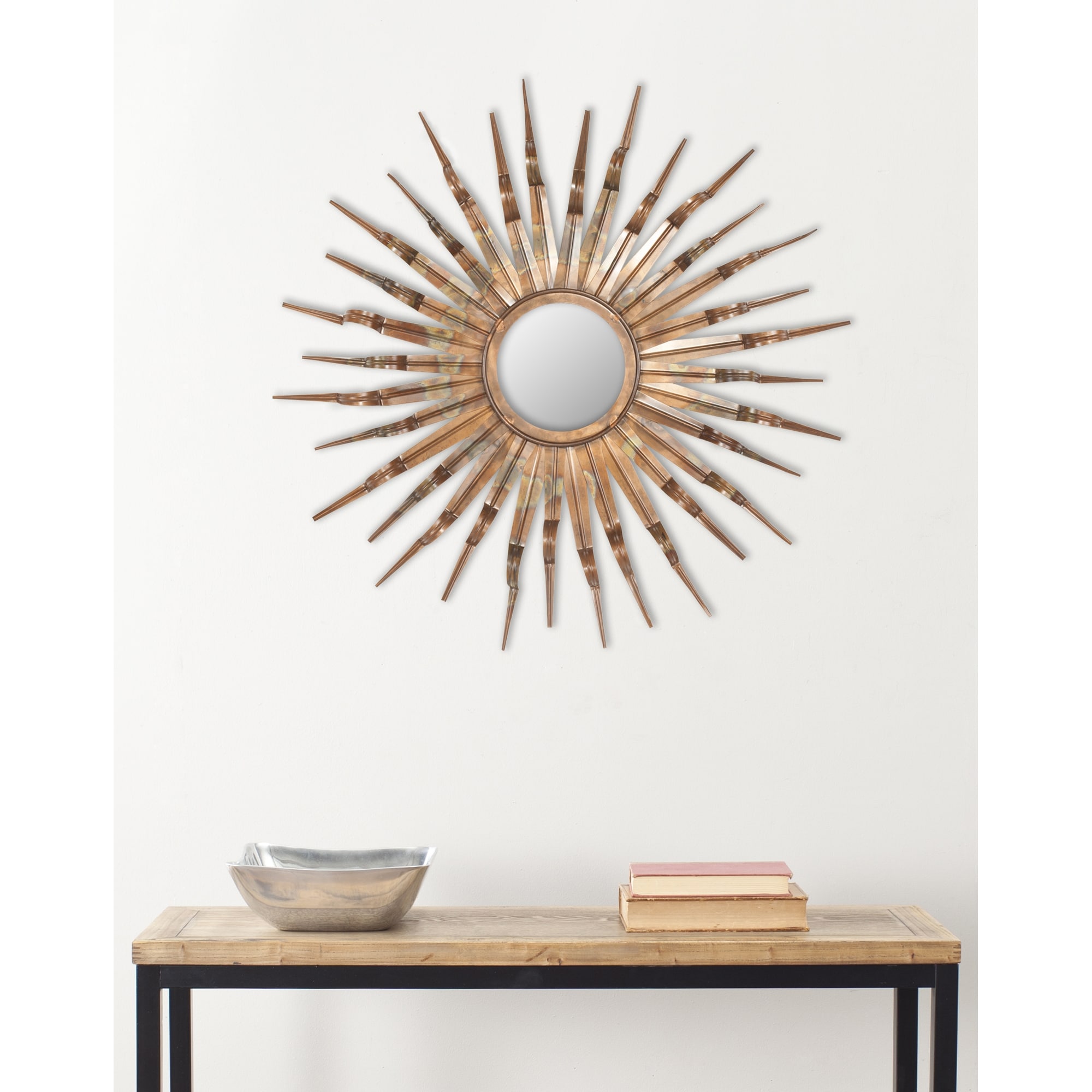 SAFAVIEH Handmade Art Nova Sunburst 33-inch Decorative Mirror 33
