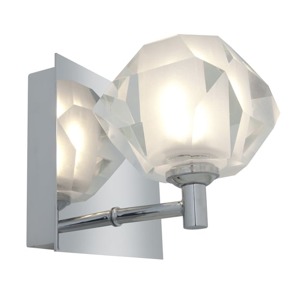Shop Access Glas_e 1light Chrome Diamond Vanity Fixture Free