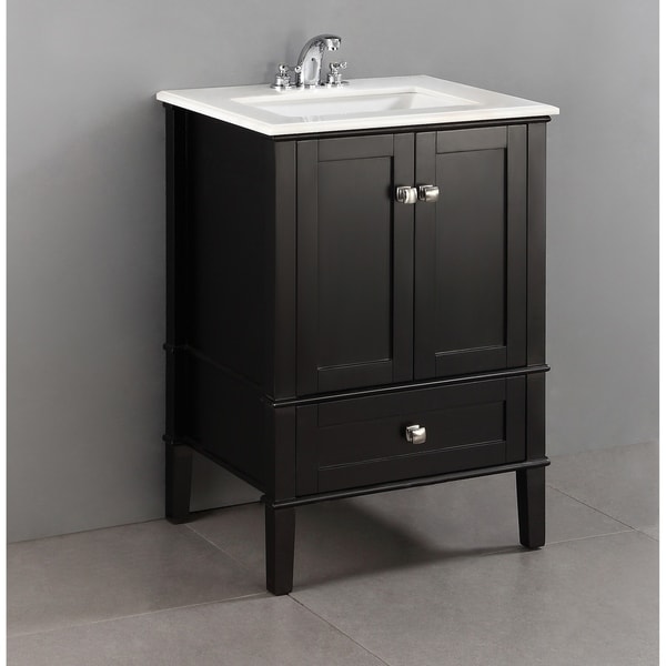 Shop WYNDENHALL Windham 24 inch Contemporary Bath Vanity ...