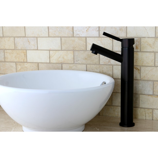 Oil Rubbed Bronze Faucet Vitreous China Sink Set Overstock 7211197   Oil Rubbed Bronze Faucet Vitreous China Sink Set P14695964 