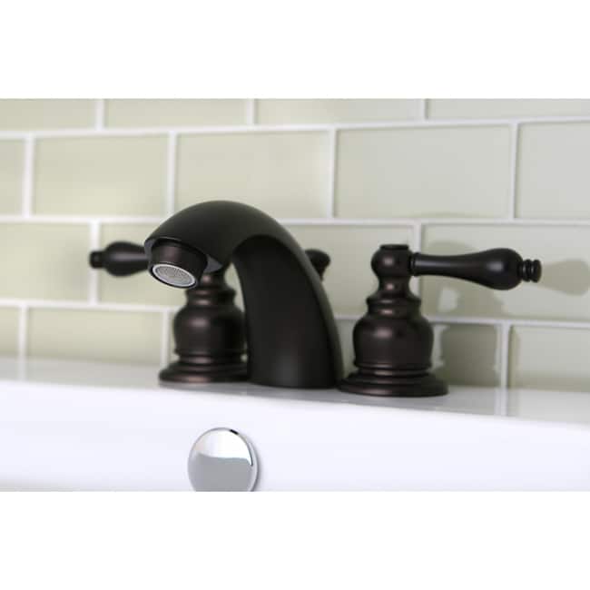 Mini-widespread Oil Rubbed Bronze Bathroom Faucet