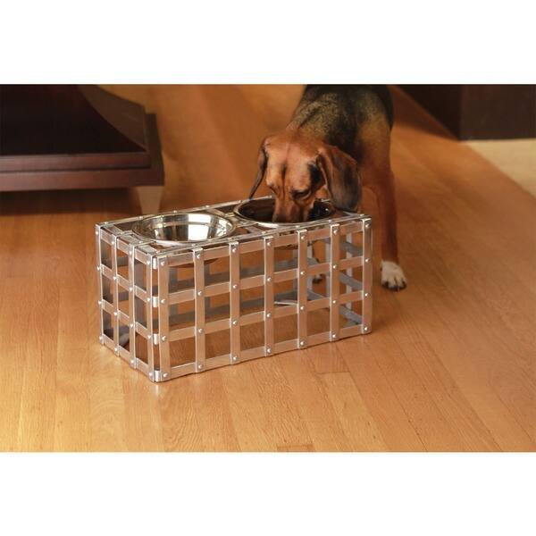 Shop Unleashed Life Charters Metal Table Pet Feeder Free